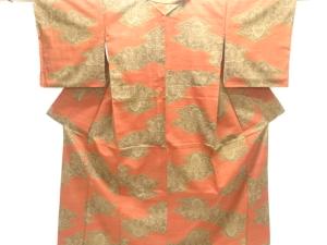 桐模様織り出し十日町紬着物